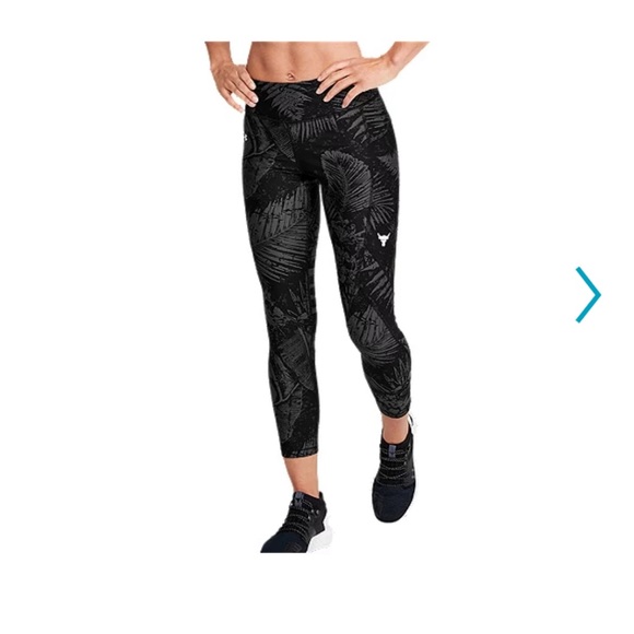 Women's Project Rock HeatGear® Armour Printed Ankle Crop - Picture 1 of 5